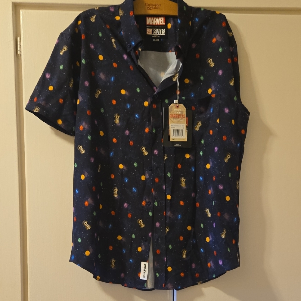 RSVLTS Marvel Men's Cosmic Patterned Shirt